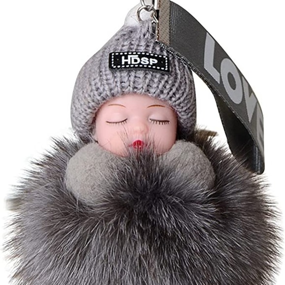 1Generic Accessories - Key Ring Bracelet Leopard Keychain With Sleeping